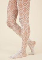 Modcloth Fan The Fame Tights In White