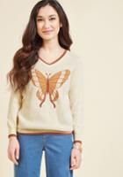 Modcloth Mariposa Merriment Sweater