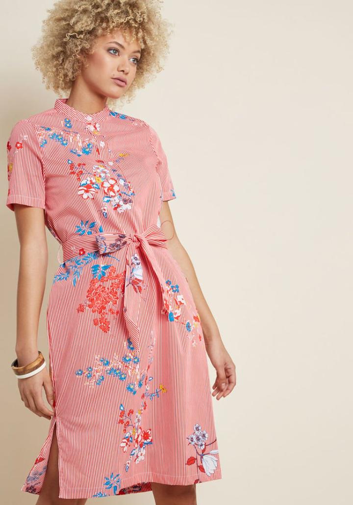 Modcloth Noticed And Noted Shirt Dress In M