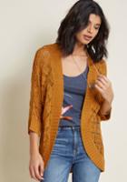 Modcloth Library, Secondary, Tertiary Cardigan In Topaz In 2x