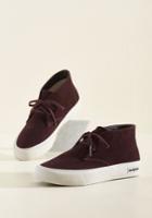  Park Raving Glad Suede Sneaker In Wine In 5.5