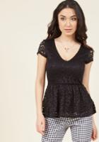  Lead With Love Lace Top In Black In M