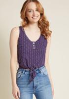Modcloth Of Everyday Interest Tank Top In Dots In 1x