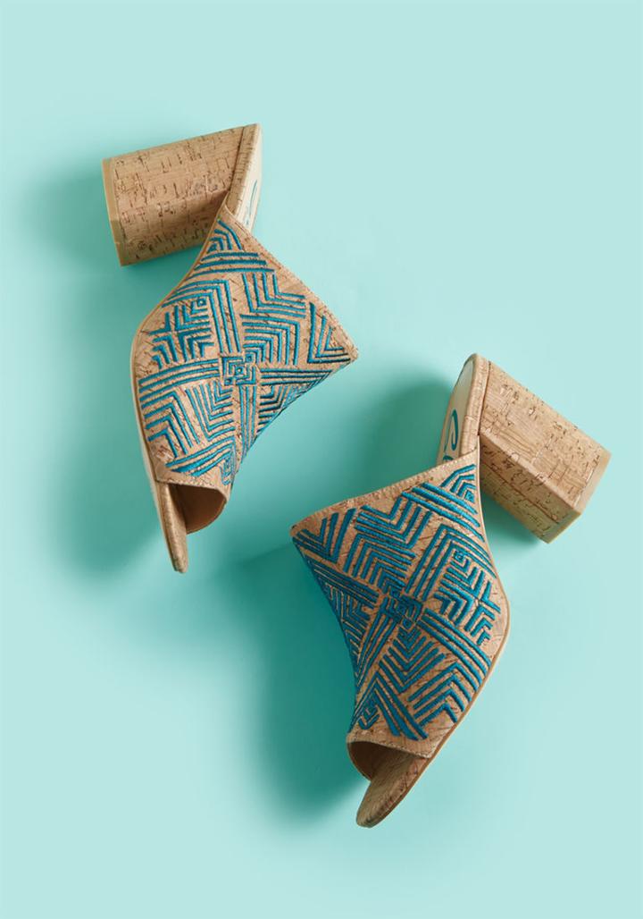 Modcloth Mule Me Once Block Heel In 10