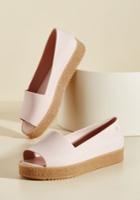  Zeal To Toe Peep Toe Flat In 6
