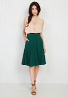  Just This Sway Midi Skirt In Emerald In 3x