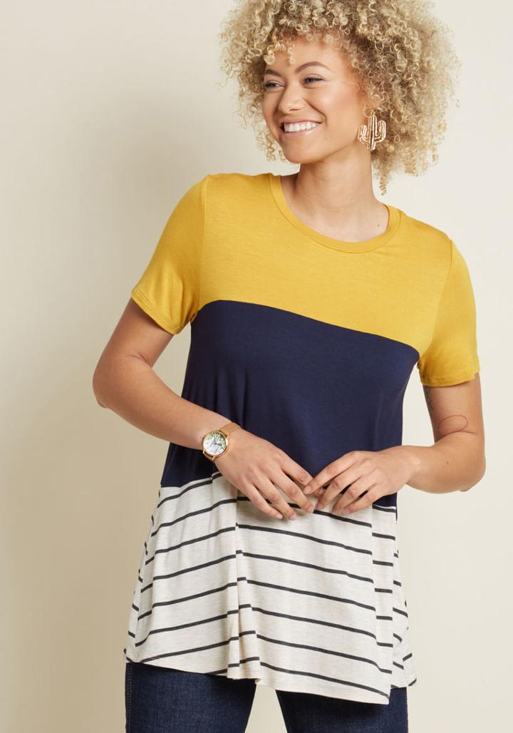 Modcloth Carefree Crafter Knit Top In 1x