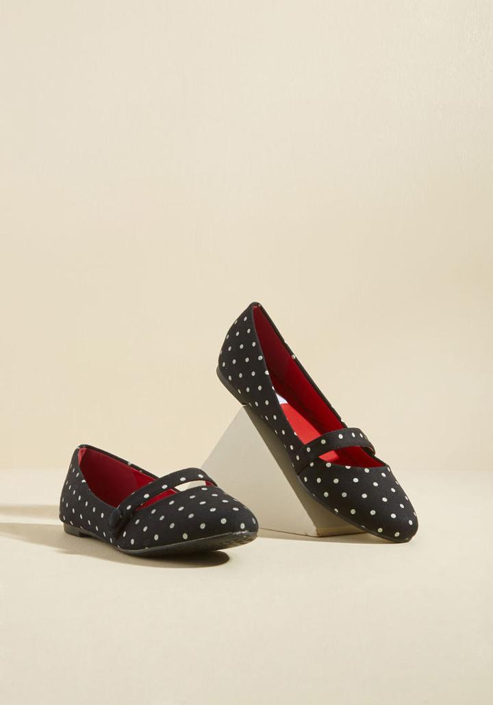 Modcloth That's Fun By Me! Canvas Flat In 8 Uk