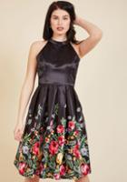 Modcloth Aplomb, Exemplified Fit And Flare Dress In M