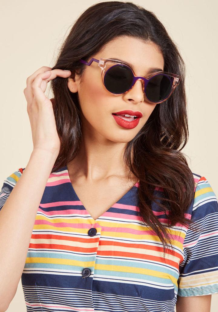 Perversesunglasses Same Statement, Different Day Sunglasses In Rose