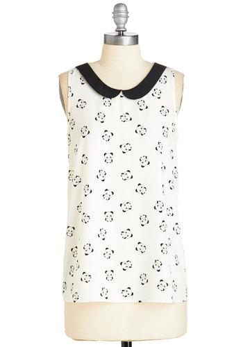 Peachlovecream Classy Collector Top In Pandas