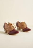 Modcloth Total Know-how Heel In Burgundy In 37