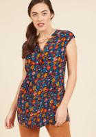  Well Within Your Peach Tunic In Perennials In Xl