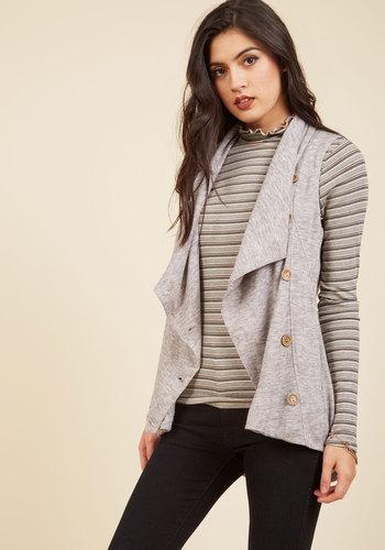  Linger For The Afternoon Vest In Smoke In Xs