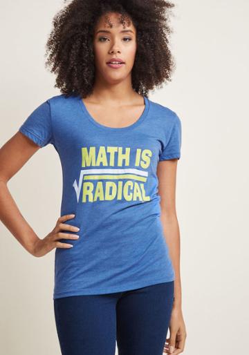 Modcloth Best-kept Secant Graphic Tee In M