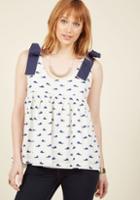 Modcloth Pacific Personality Sleeveless Top In Xl