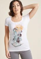 Modcloth Wood You Tell Me A Tale? Graphic Tee In Xl