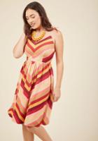  My Sunday Zest A-line Dress In Warm Tones In Xxs