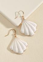 Modcloth Shell-ing Point Earrings