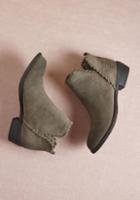 Modcloth Whipstitch Into Shape Suede Bootie In 8