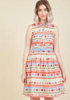 Modcloth Fits The Function Shirt Dress In Vibrant Stripes In 2x