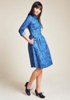 Modcloth Broadcast Coordinator Long Sleeve Shirt Dress In Frond In 2x