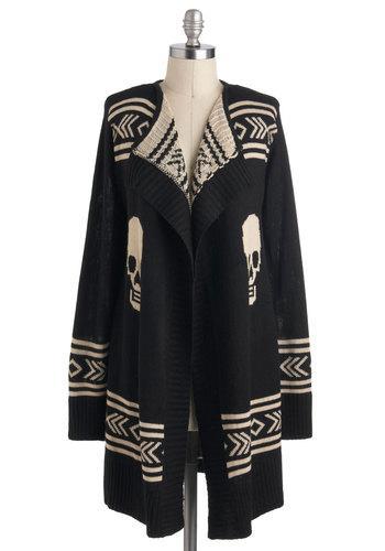 Hotanddelicious Skull Spirit Cardigan