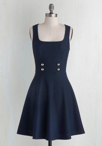  Delightfully Charming Dress In Navy In 4x