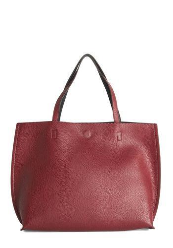 Triple7 Two-tone To Tango Bag In Burgundy