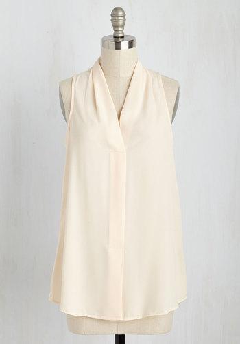 Distinctly Decadent Sleeveless Top In Rosewater In S