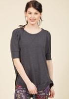 Modcloth Best Of Basics Top In Charcoal