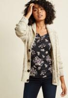 Modcloth Button-up Cardigan With Shawl Collar In Xxs