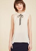  Feedback At It Sleeveless Top In Cream In Xs