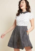 Louche Louche Pattern Affection Collared Dress In 10 (uk)