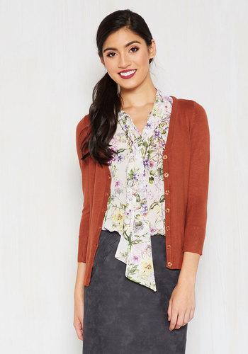  Charter School Cardigan In Ginger In S