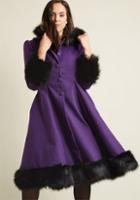 Hellbunny Hell Bunny Northeast Nobility Coat In Violet In 4x