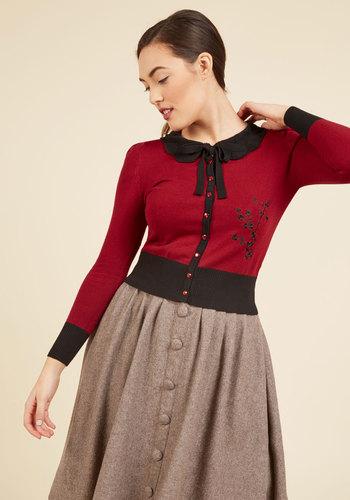  Sprig Awakening Cardigan In Ruby In 3x