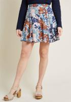 Modcloth You Sassy Thing Skater Skirt In Floral Mix In S