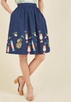 Modcloth Tiki Time A-line Skirt In 3x