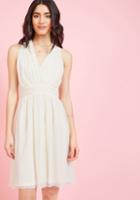 Modcloth Set In Your Sways A-line Dress In Ivory