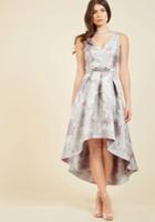  Delightful Drama Floral Dress In Silvermist In 4