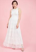 Modcloth Effortlessly Special Maxi Dress In White In Xl