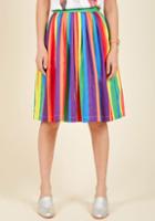Modcloth Aspiration Creation A-line Skirt In Vibrant