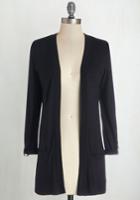 Staccato Top Of The Incline Cardigan In Black
