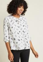 Modcloth Sit, Stay, Chic Collared Top