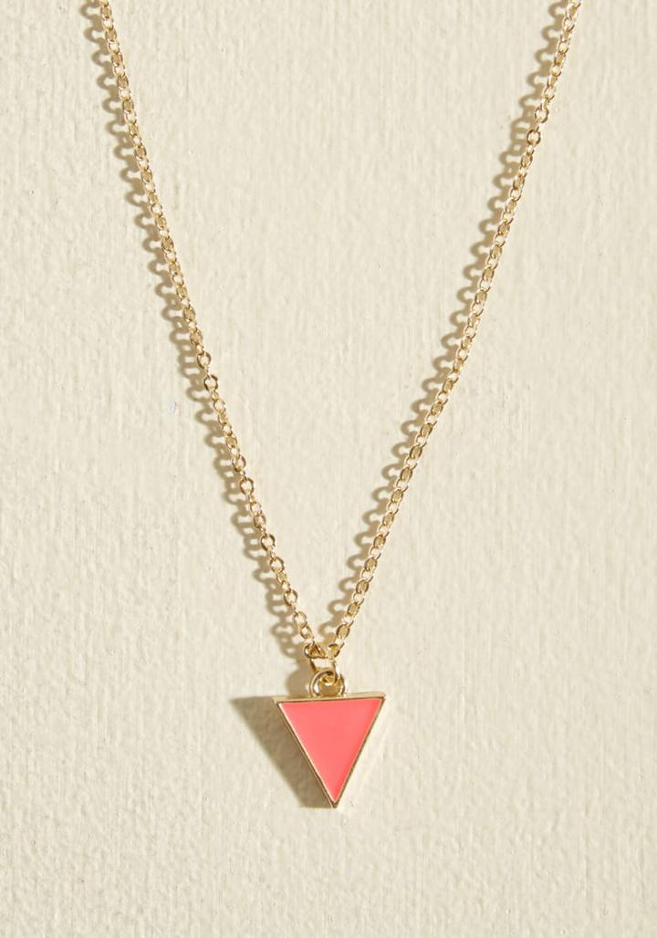  Worth A Tri Necklace In Punch