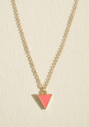  Worth A Tri Necklace In Punch