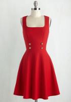 Mysticfashion Delightfully Charming Dress In Ruby