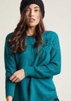 Modcloth Knit Sweater With Owl Accents In 2x