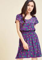 Modcloth Oh My Gosh A-line Dress In Cacti In L